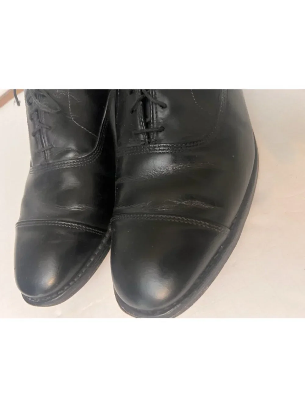Allen Edmonds Park Avenue Black Oxford Dress Shoes Sz 10.5 D Leather 5615 Repair